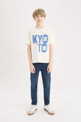 Resim Defacto Erkek Çocuk Kısa Kol T-shirt D9258A8ER100