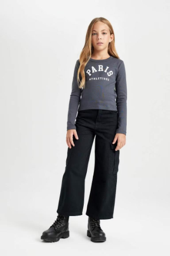 Resim Defacto Kız Çocuk  Sweat D3347A8AR31