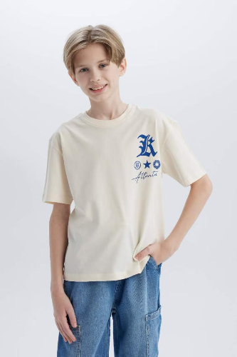 Resim Defacto Erkek Çocuk Kısa Kol T-shirt B6165A8/ER83