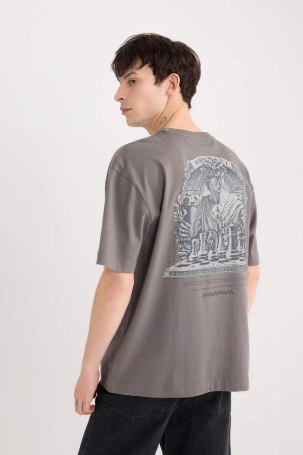 Resim Defacto Erkek  T-shirt D9343AXGR206