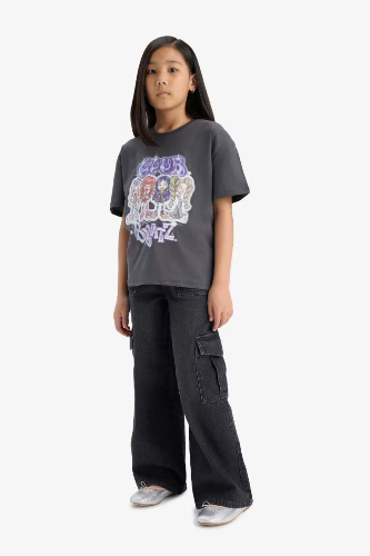 Resim Defacto Kız Çocuk Kısa Kol T-shirt E6574A8/AR126