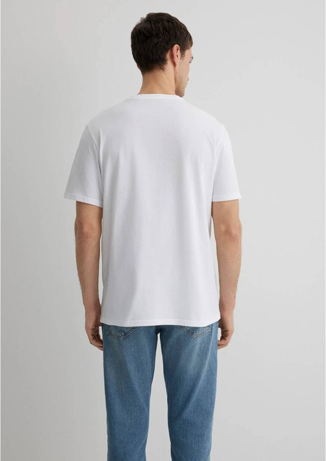 Resim Mavi Relaxed Erkek  T-shirt M0612710-620