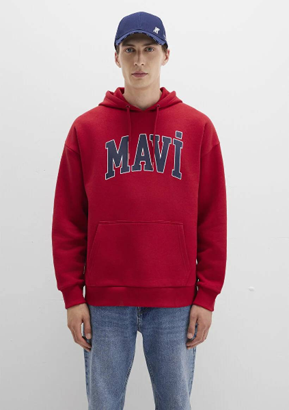 Resim Mavi Baskılı Erkek Sweat M067149-70464