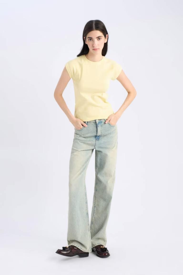 Resim Defacto Kadın T-shirt C7334AX/YL83