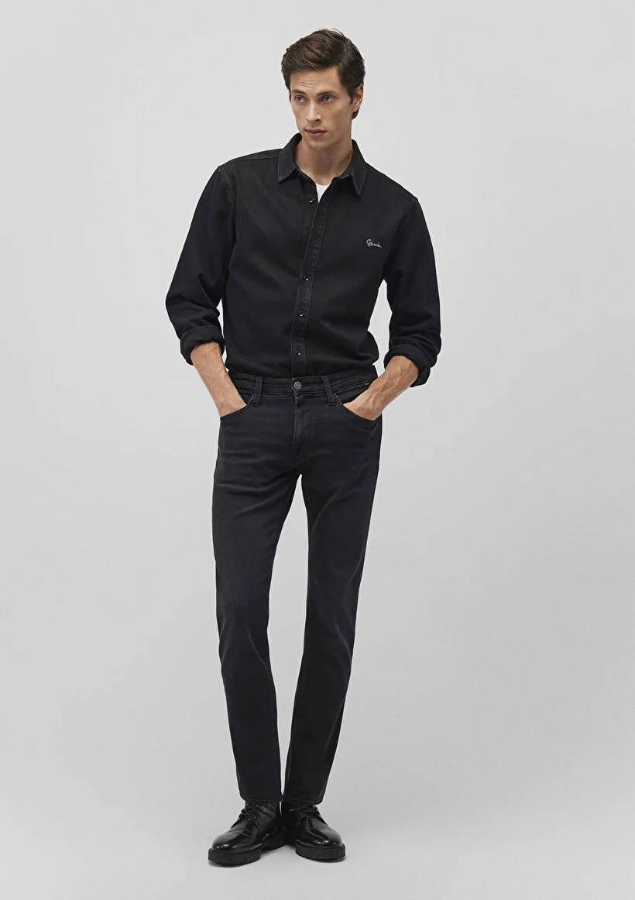 Resim Mavi Marcus Erkek Jean Pantolon M0035187861