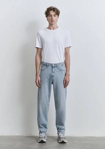 Resim Mavi Baggy Erkek Jean Pantolon M0010289-89647
