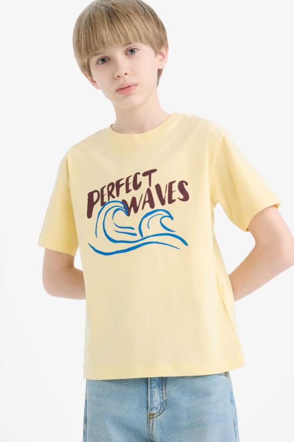 Resim Defacto Erkek Çocuk Kısa Kol T-shirt E0174A8YL252