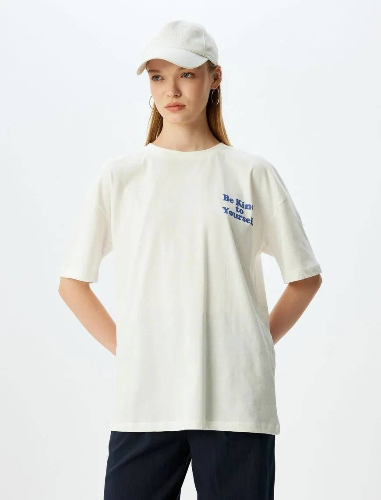 Resim Koton Kadın T-shirt 5SAL10080IK