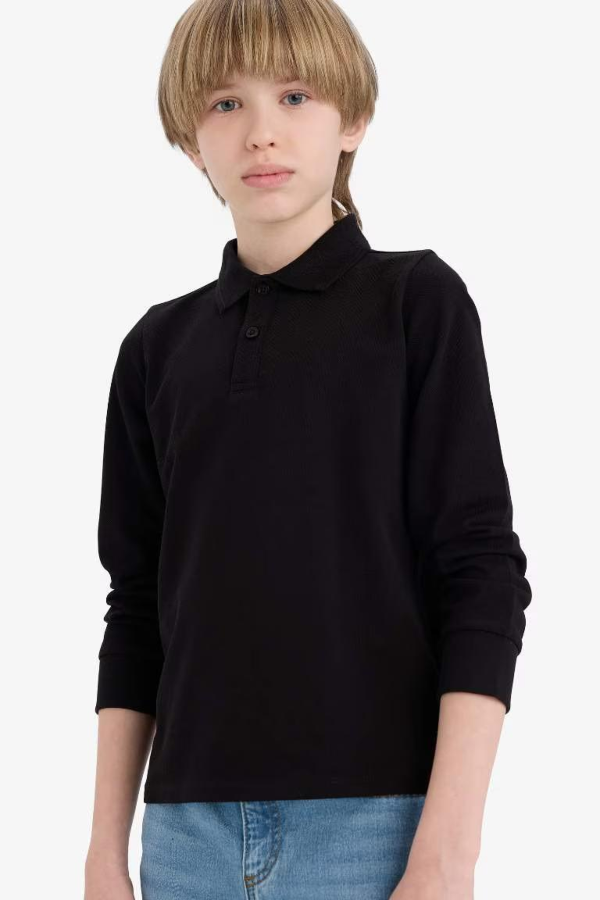 Resim Defacto Erkek Çocuk Uzun Kol T-shirt L0288A6/BK81