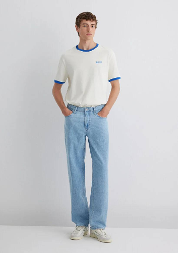Resim Mavi Loose Erkek  Jean Pantolon M0010101-89518