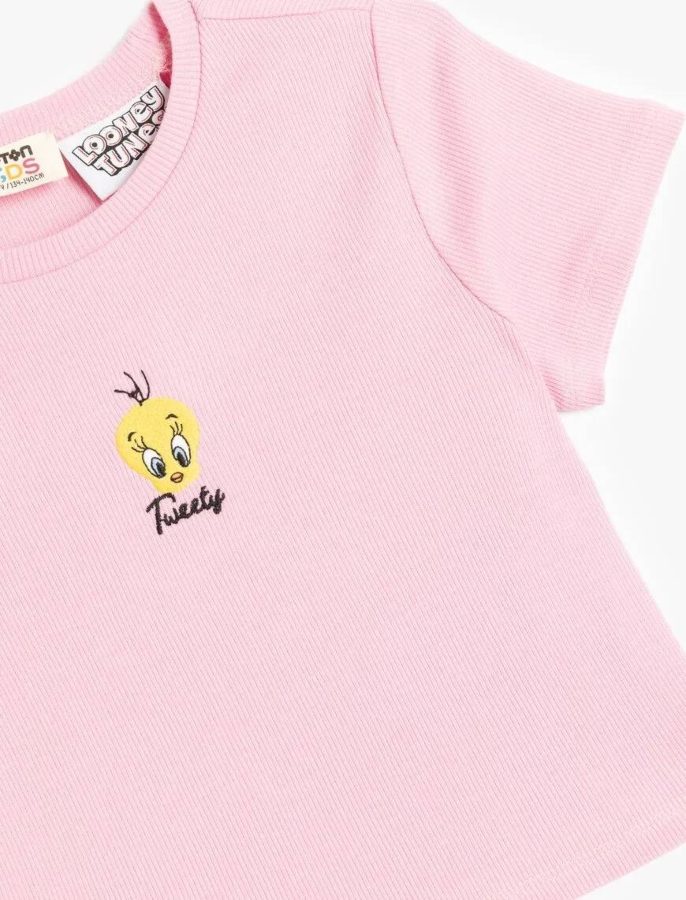 Resim Koton Kız Çocuk Kısa Kol T-shirt 5SKG10099AK