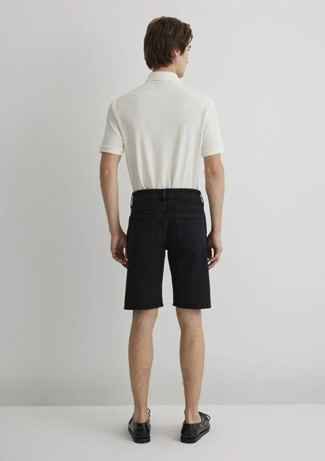 Resim Mavi Slim Straight Erkek Denim Şort M0418484559