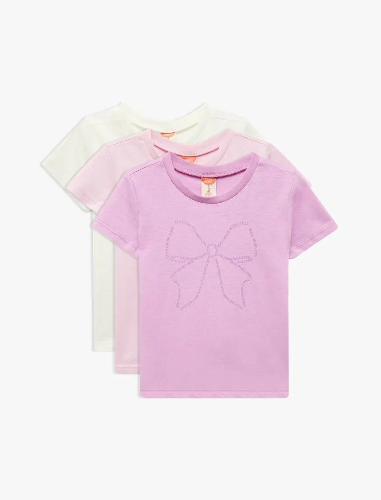 Resim Koton Kız Bebek T-shirt 5SMG10121AK