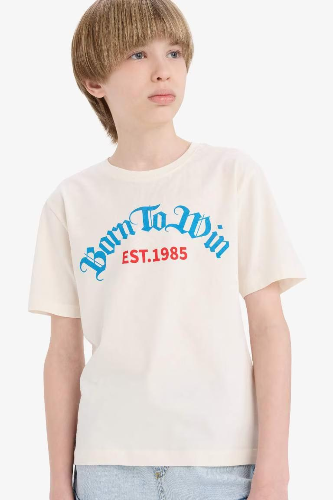 Resim Defacto Erkek Çocuk Kısa Kol T-shirt E0082A8WT46