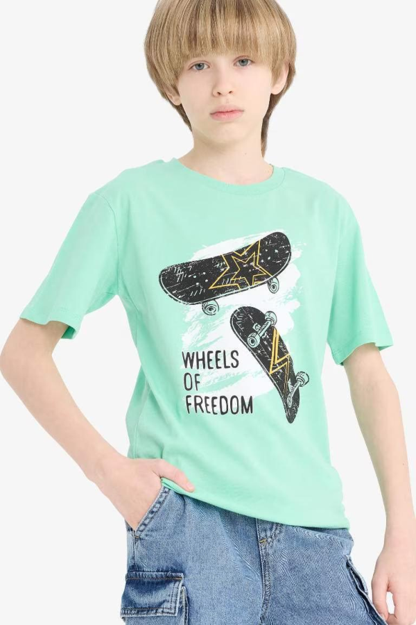 Resim Defacto Erkek Çocuk Kısa Kol T-shirt F0174A8GN1203