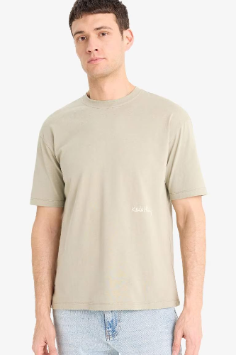 Resim Defacto Erkek  T-shirt E3256AXKH488