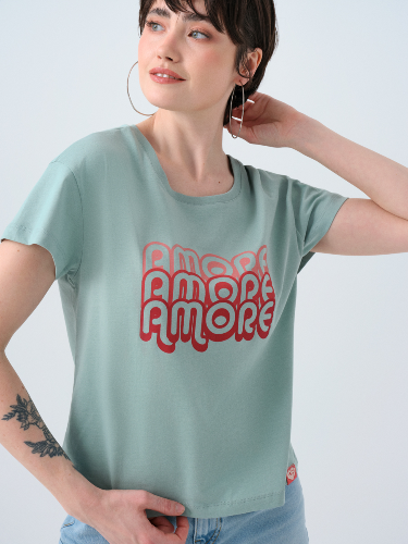 Resim Loft Kadın Regular Fit T-Shirt Lf2038918