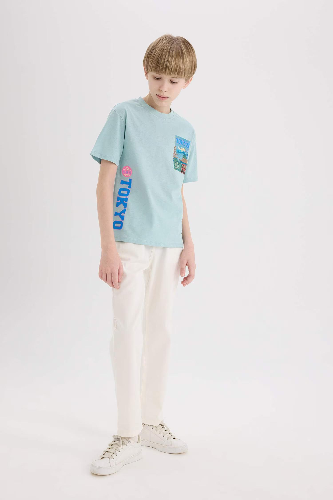 Resim Defacto Erkek Çocuk Kısa Kol T-shirt E5080A8GN1268