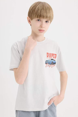 Resim Defacto Erkek Çocuk Kısa Kol T-shirt D9266A8GR503