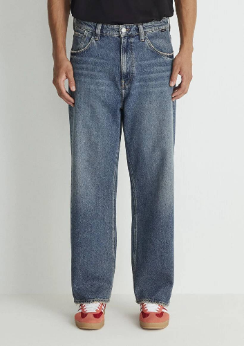Resim Mavi Baggy Erkek Jean Pantolon M0010305-88526