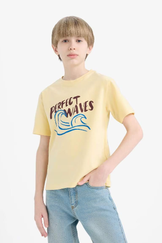 Resim Defacto Erkek Çocuk Kısa Kol T-shirt E0174A8YL252