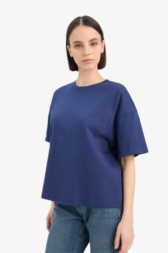 Resim Defacto Kadın Kısa Kol T-shirt E0291AXNV241