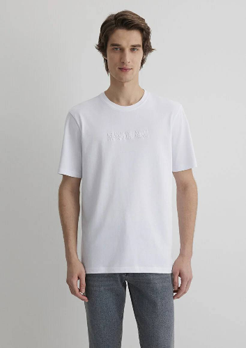Resim Mavi Regular Erkek  T-shirt M0612644-620