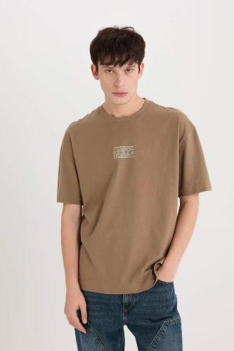 Resim Defacto Erkek  T-shirt D9347AX/BN229