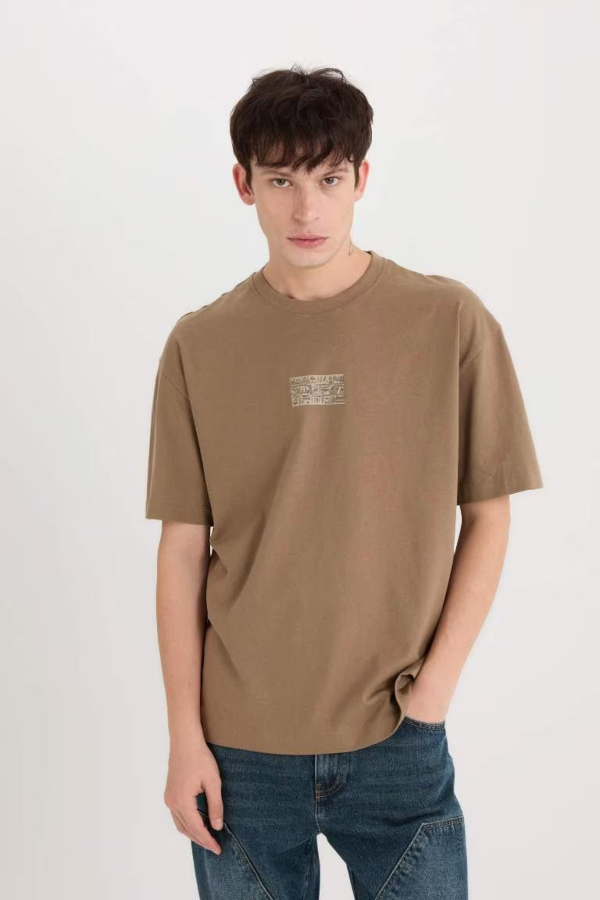 Resim Defacto Erkek  T-shirt D9347AX/BN229