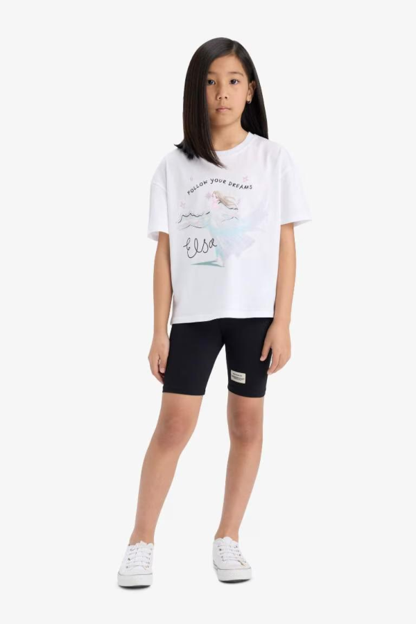 Resim Defacto Kız Çocuk Kısa Kol T-shirt E8166A8/WT34