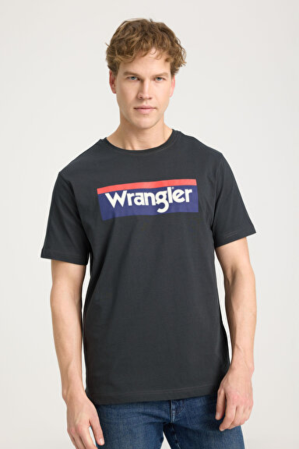 Resim Wrangler Big Logo Erkek T-shirt W7H4D3XV6