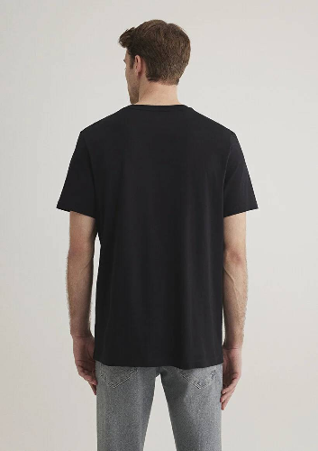 Resim Mavi Mavi Baskılı Erkek T-Shirt M066841-900