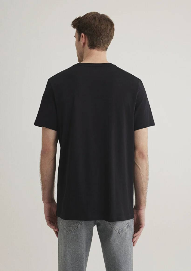 Resim Mavi Mavi Baskılı Erkek T-Shirt M066841-900