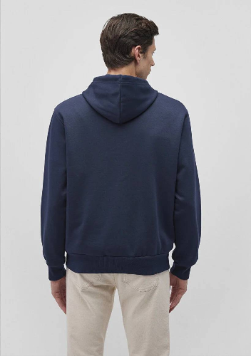Resim Mavi Kapüşonlu Erkek Sweatshirt M0S10277-70490