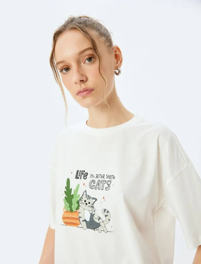 Resim Koton Kadın T-shirt 5SAL10222IK
