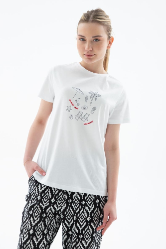 Resim Fashion Friends Kadın T-shirt 25Y0308K1