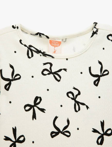 Resim Koton Kız Bebek Kısa Kol T-shirt 5SMG10104AK