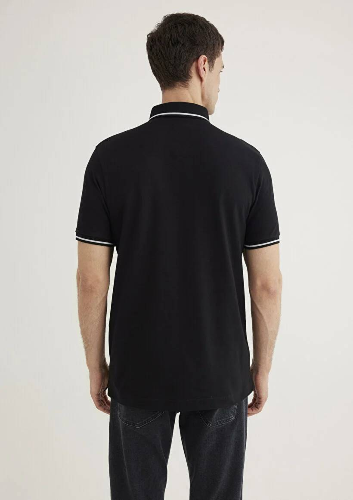 Resim Mavi Slim Erkek  T-shirt M0612619-900