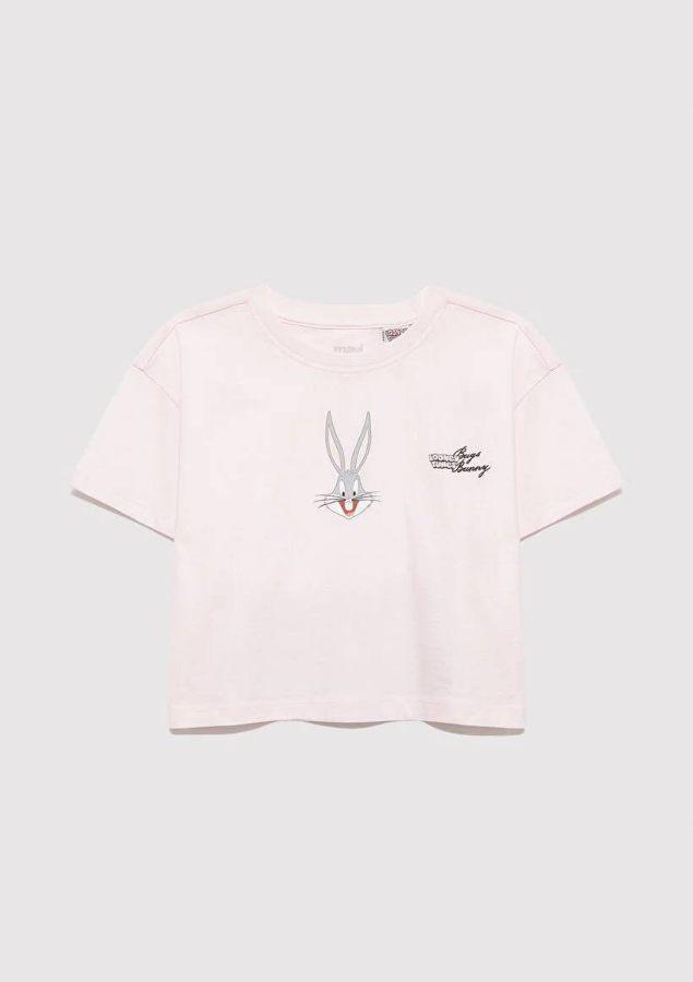 Resim Mavi Bugs Bunny Kız Çocuk T-Shirt M7610369-90773