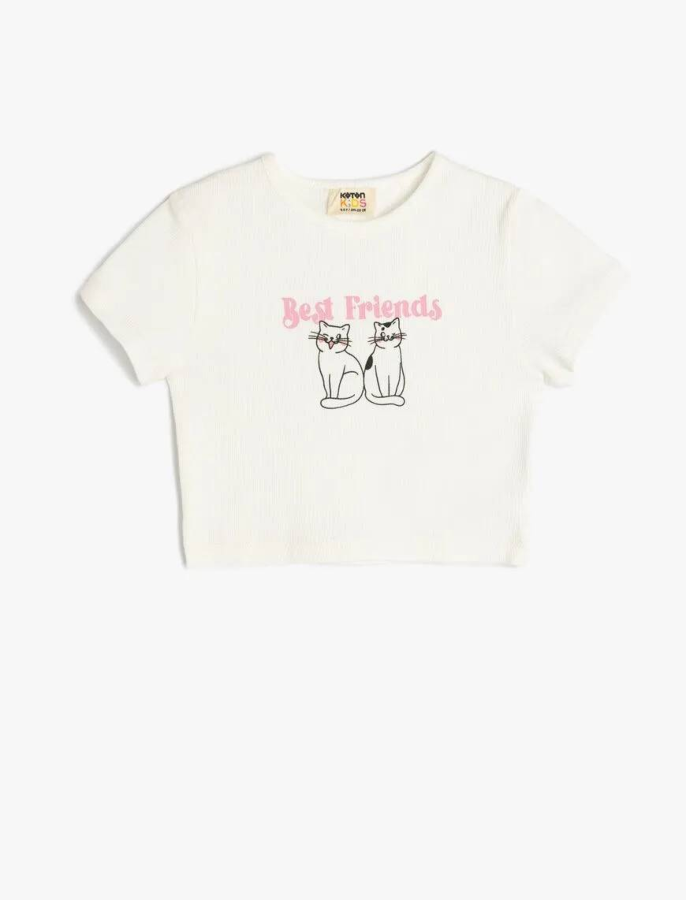 Resim Koton Kız Çocuk T-shirt 5SKG10094AK