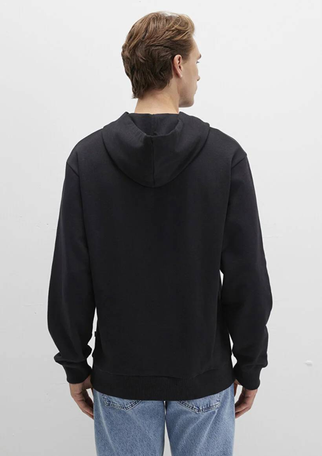 Resim Mavi Kapüşonlu Erkek Sweatshirt M0S10417-900