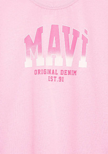 Resim Mavi Jenerik Kız Çocuk T-Shirt M7610386-70972