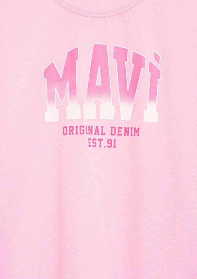 Resim Mavi Jenerik Kız Çocuk T-Shirt M7610386-70972