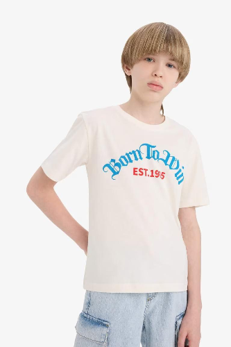Resim Defacto Erkek Çocuk Kısa Kol T-shirt E0082A8WT46