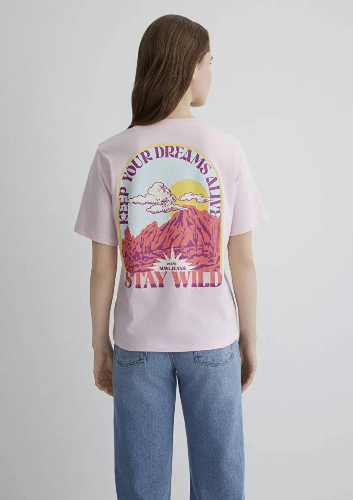 Resim Mavi Regular Kadın  T-shirt M1613169-70989