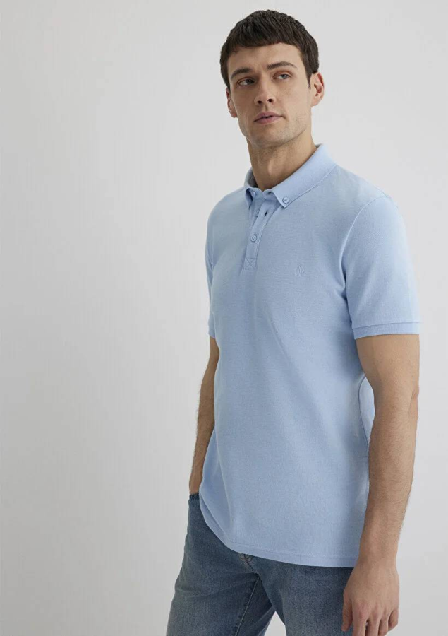 Resim Mavi Polo Erkek T-Shirt M063247-33949