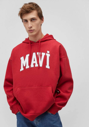 Resim Mavi Erkek Sweat