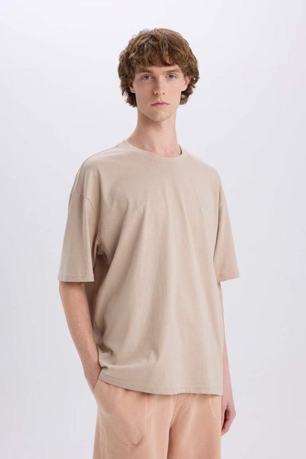 Resim Defacto Erkek  T-shirt E3798AX/BG210