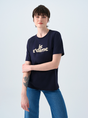 Resim Loft Kadın Regular Fit T-Shirt Lf2039128
