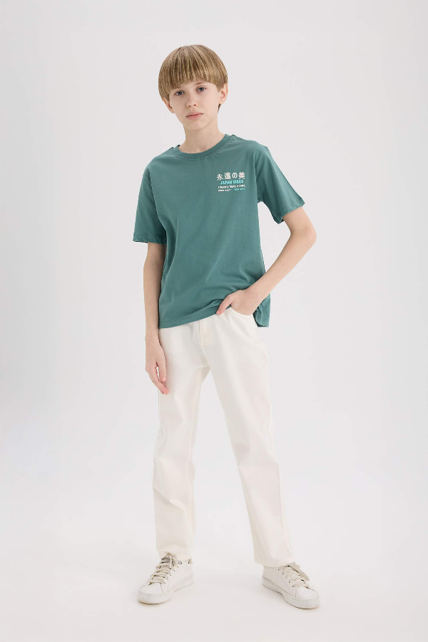 Resim Defacto Erkek Çocuk Kısa Kol T-shirt E5084A8GN1258